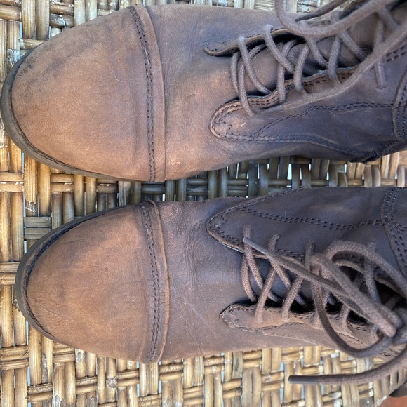 Lucky Brand Tall Leather Bootie Lace Up - Picture 3 of 4